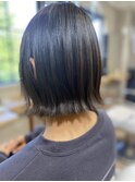 切りっぱなしボブ