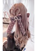 編み込みハートツイン