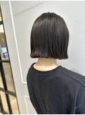 (銀座) 切りっぱなしボブ　外ハネ　ストレート