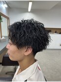 波巻きパーマツイストスパイラルパーマメンズカラーメンズカット