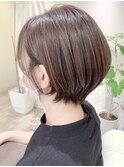 【 I. 】30代からの襟足すっきり前下がりショートボブ 川口