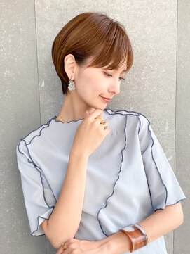 ロンド レグリーズ 立川(Lond leglise) ショート×顔周り×前髪×シルキーベージュ×グレージュカラー