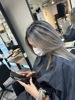 ラフ 難波店(LAFF) #黒髪#ボブルフ#ネビージュ#小顔#ワンレン