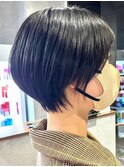 30代40代大人女性/前髪ありショートボブ/ショートヘア/髪質改善