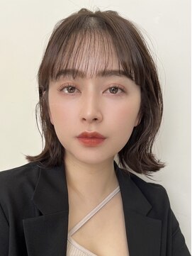 ノイ(noi) 顔周りレイヤーカットくびれヘアミルクティーベージュカラー