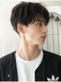 20代30代爽やか社会人アースカラー王道マッシュパーマF草加