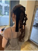 【ツインヘアアレンジ ベロア //  横松ゆかり)