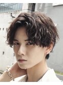 渋谷ニュアンスパーマミディアムセンターパートツイストパーマ★
