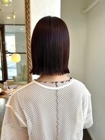 レターバイノベル(letter by novel)&nbsp;大人ボブ大人ショートボブミニボブ前髪なしオリーブグレージュ