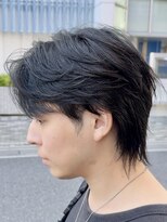 オーガニック アトリエ 大宮(organic+atelier)&nbsp;韓国風センターパートシースルーマッシュウルフフェザーショート