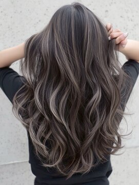 ハーシーバイアポロ 相模大野(HERSHE by apollo) xバレイヤージュ/ホワイトグレージュ/レイヤーカット