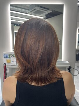 バディ 中野駅前店(BUDDY) カッパーオレンジ×レイヤーボブ【中野美容室/東中野/新中野】