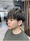 ［Root］ハイライト×波巻きパーマ