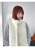 ブリーチなしダブルカラーで明るめ暖色◎