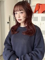 ラッドルーム(LAD ROOM.)&nbsp;レイヤーカット/ハッシュカット/ボルドー/ダブルカラー