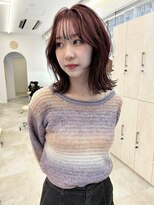 アカンサス バイ ミリー 高槻店(acanthus by milly)&nbsp;大人くびれヘア×カシスブラウンカラー　　中山