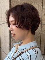 ゴーズゴー 吉祥寺(e)店(go s go)&nbsp;ハンサムショートパーマ/ピンクベージュ/ニュアンスパーマ