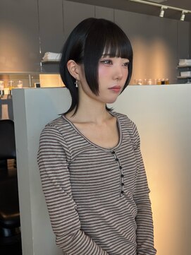 ヘアーエスクールシーユー 枚方T-SITE店(hair S.COEUR×Cu) ウルフカット/枚方美容室