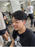 毛流れパーマ風