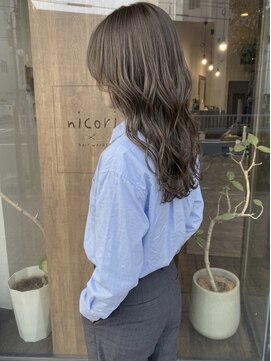 ニコリヘアワークス(nicori hair works) ロング×ショコラグレージュ2