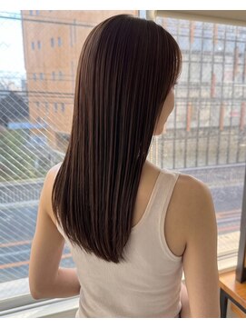 零秒女髪 千里丘店 上品艶髪ロングで魅せる髪質改善カラー美髪艶カラーまとまり艶感