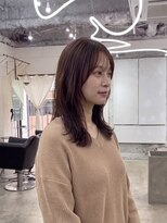 エシカ(ethica)&nbsp;【ethica_南船場】セミロングレイヤー/シースルーバング/30代
