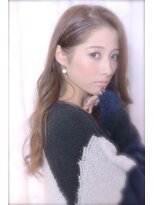 ロエナ(ROENA)&nbsp;大人かわいいひし形フリンジウェーブココアブラウン長めバング