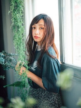 イングローブ 木更津店(ingrove) ショートバングで個性派ロングスタイル