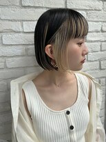 ロンド 表参道店(Lond)&nbsp;【Lond表参道倉崎涼】内巻きボブもインナーカラーでお洒落に