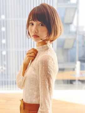 アイティー バイ アルバム 浦和店(IT by ALBUM) ワンカールボブ_くびれヘアビタミンカラーメルティカラー_37192