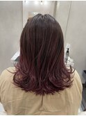 ピンクバレイヤージュ