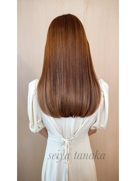 エル(elle) シースルーバング耳かけナチュラルストレート錦糸町20代30代40代