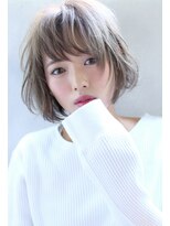 ラエティス(Laetus)&nbsp;小顔ショートボブ/ダブルカラー/シルバーアッシュ/イメチェン