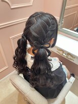 グルーヴ グルーヴ フェエリー(groove groove feerie)&nbsp;【ヘアセット】編み込み×リボンツインテール♪