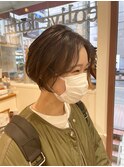 ショートボブ×シナモンベージュ【町田/町田駅】