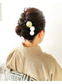 和装スタイルなアップスタイル