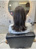 育てるブリーチなしグレージュ