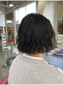 波ウェーブパーマ♪