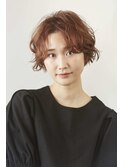センターパートパーマショート【20代30代40代】