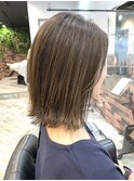 20代30代40代大人可愛い/アッシュオリーブベージュ/縮毛矯正