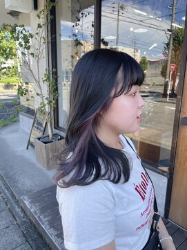 ノア(noa.) イヤリングカラー×ラベンダーベージュ