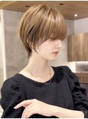 丸み美人ショート