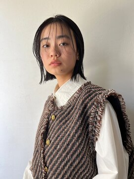 アイ 代々木公園(aye) 切りっぱなしニュアンス外ハネボブ