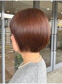 丸みショート/骨格似合わせカット/ブラウン
