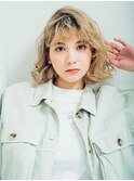 切りっぱなしボブエアリーロング美髪のススメピンクブラウン