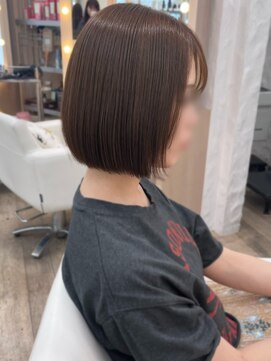 エレノア 渋谷公園通り店(Eleanor) beige×顎ラインbob