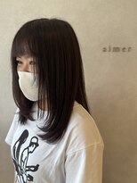 エメ バイ ヘアーポケット(aimer by hair pocket)&nbsp;*+aimerが叶える...顔まわりレイヤー