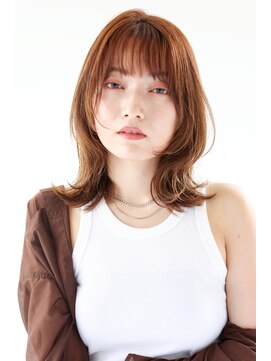 ヘアサロン ガリカ 表参道(hair salon Gallica) [河原塚七海]顔周りレイヤーで差がつくナチュラルミディアム
