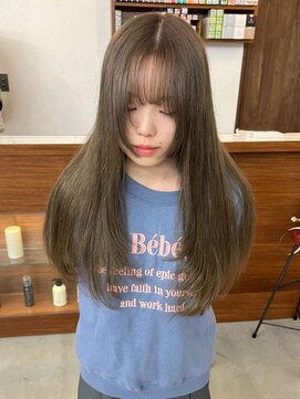 リヴ ウメダ(LIV umeda) オリーブベージュ/ブリーチ/ダブルカラー【梅田】