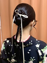 紡&nbsp;#広島卒業式ヘアセット